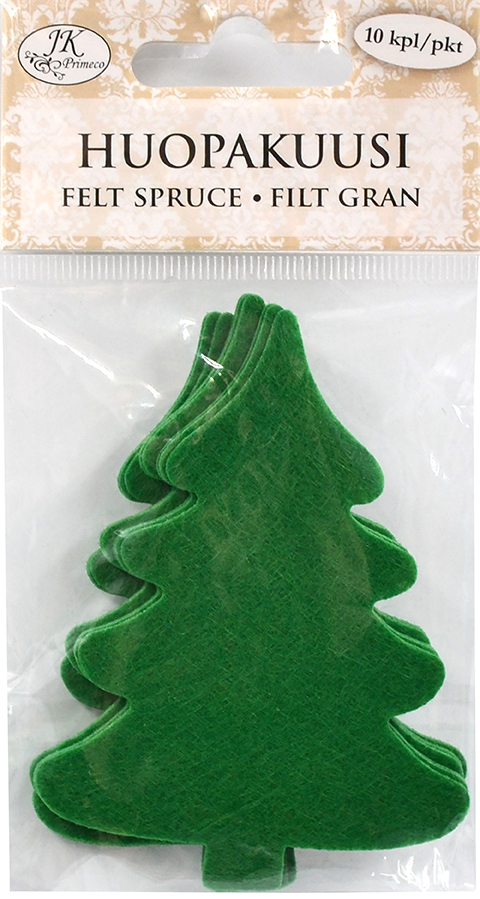 Felt spruce green 10pcs