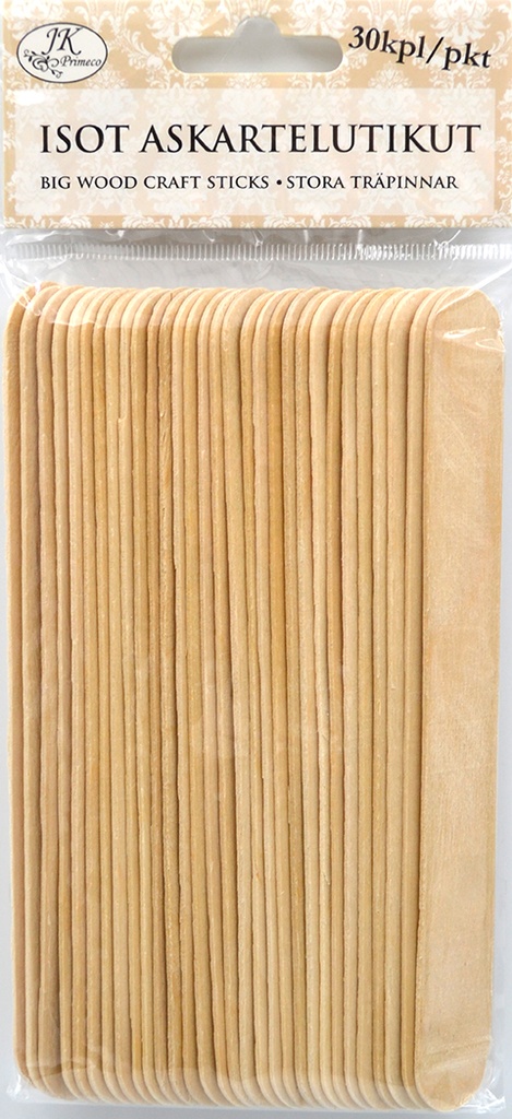 Wood craft sticks big 30pcs