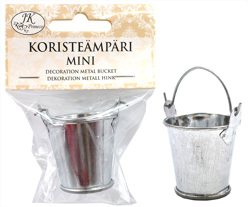 Miniature metal bucket