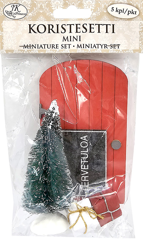 Miniature set Door and gifts 5pcs