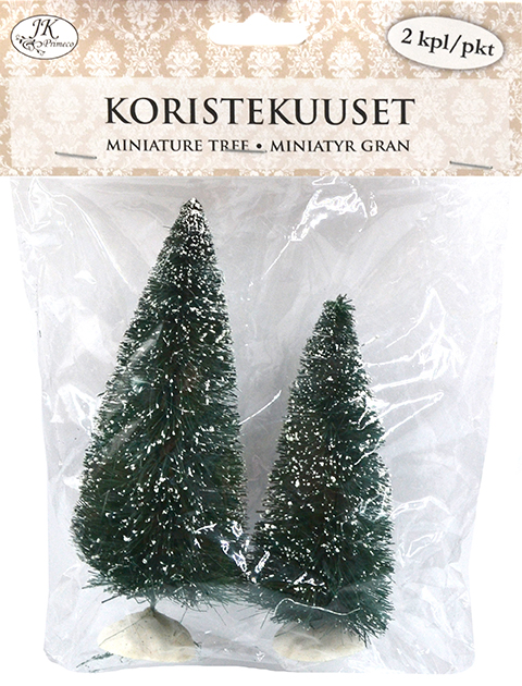 Miniature tree green 2pcs