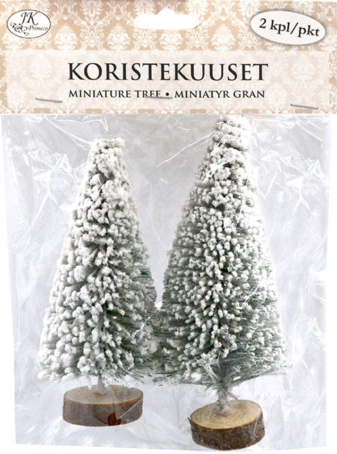 Miniature tree white 2pcs