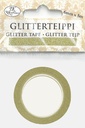 Glitter tape 6mm x 5m gold         