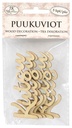 Wood decorations Kutsu 5pcs