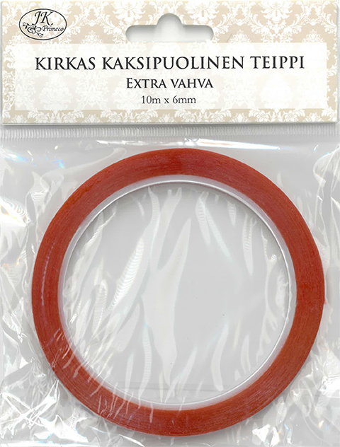 Double-sided tape 6mm x 10m extra strong