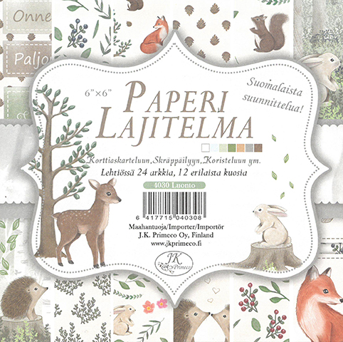 Paper assortment 6x6 Luonto