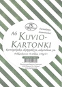 Patterned card A6 Stripe green 10pcs