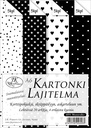 Card assortment A6 black/white 20pcs