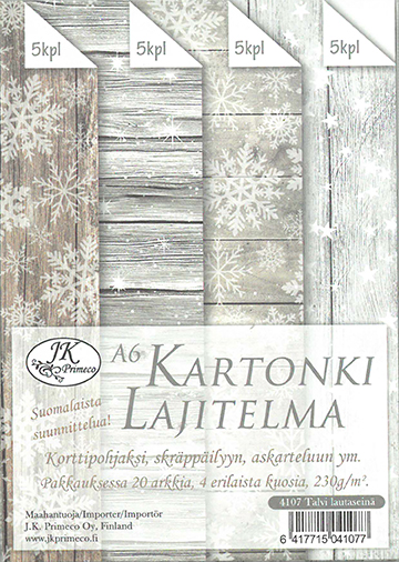 Card assortment A6 Winter board wall 20pcs