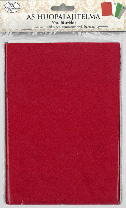 Felt assortment A5 Christmas 10pcs