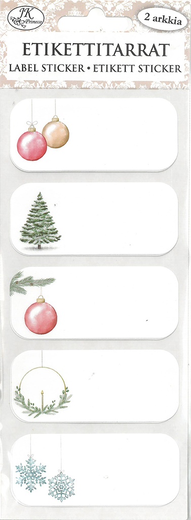 Label sticker narrow Kuura 2 sheets