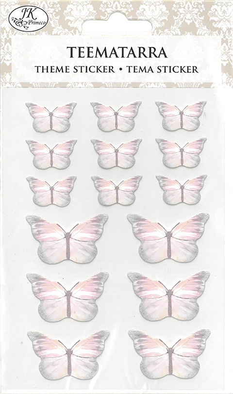 Theme sticker Butterfly pastel