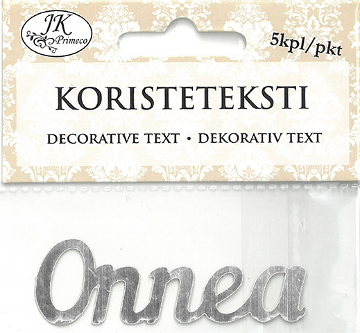 Decorative text Onnea hopeafolio 5pcs