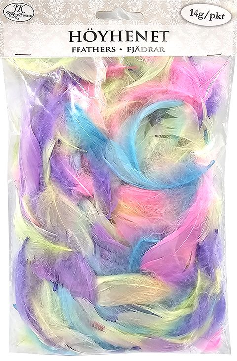Feathers pastel assortment