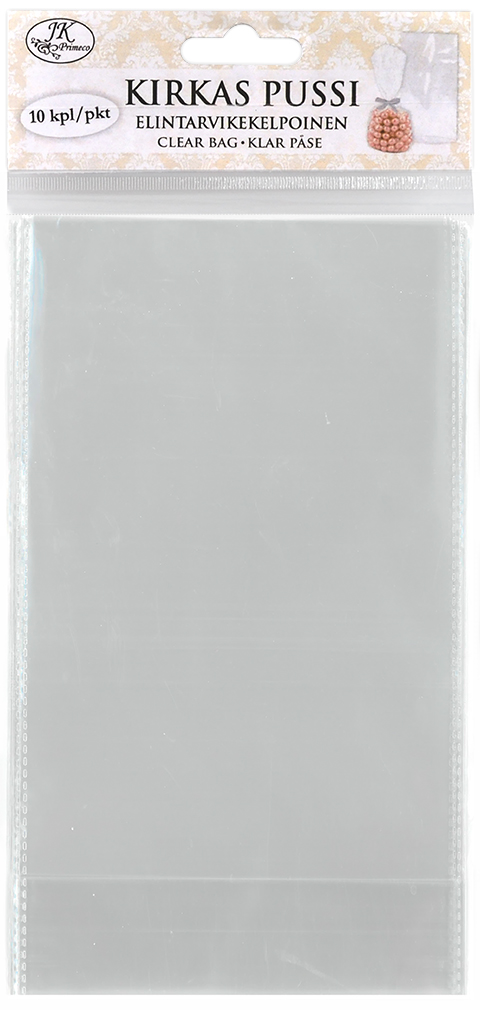 Clear bag 9.5 x 20cm 10pcs
