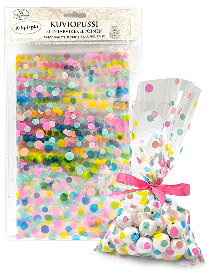 Clear bag Balls pastel 10pcs