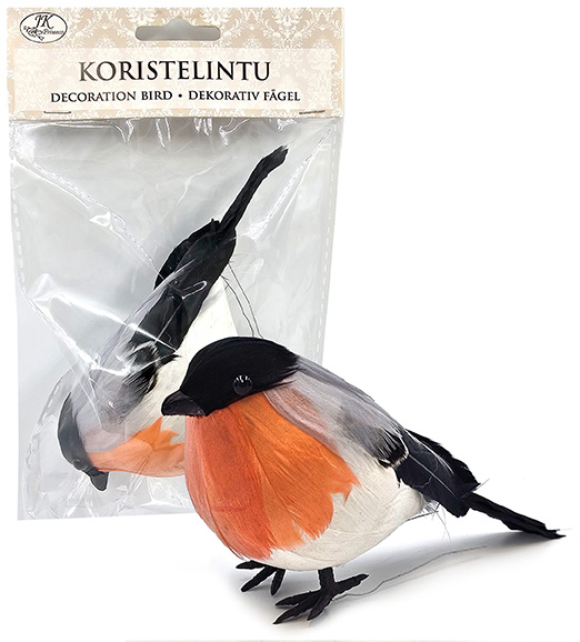Artificial bird Bullfinch big