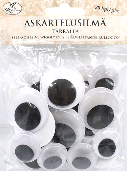 Googly eye, self-adhesive big 20pcs