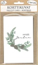 Die cut card Lumo Kuura havukranssi 5pcs
