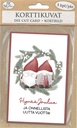 Die cut card Pukki ja muori kranssi 5pcs