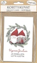 Die cut card Pukki ja muori kranssi 5pcs