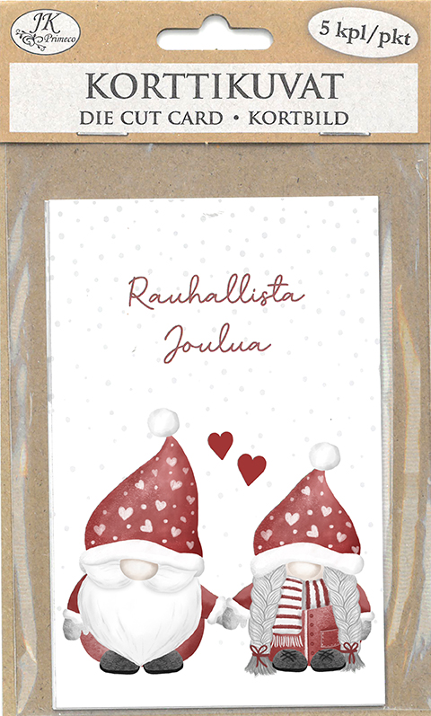 Die cut card Pukki ja muori 5pcs