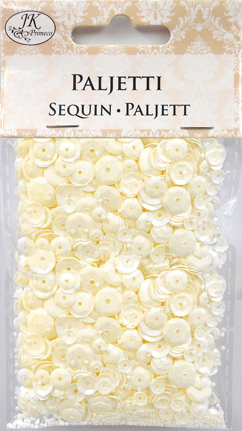 Sequin ivory