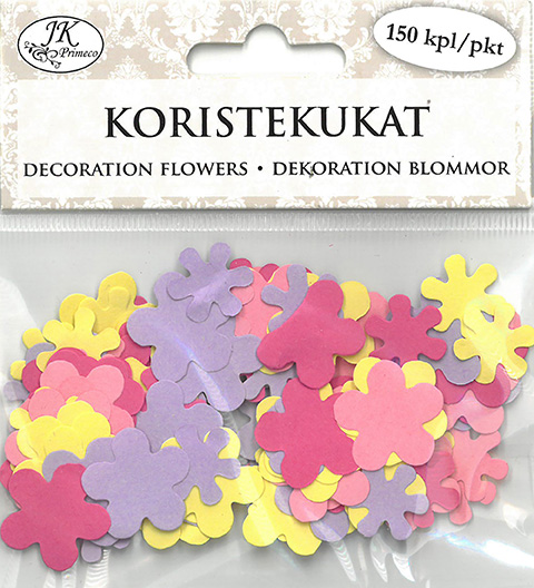 Decoration flowers color assortment 150pcs
