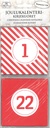 DIY Christmas calendar Envelopes red/white 24pcs