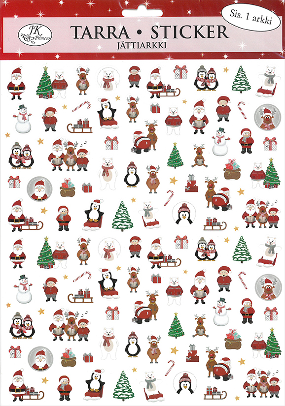 Giant sticker Christmas characters mini