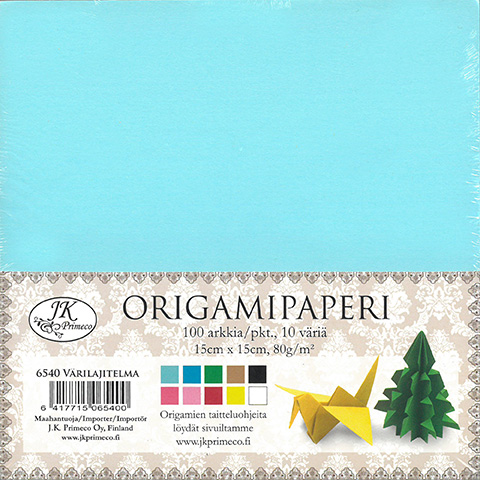 Origami paper square color assortment 100pcs