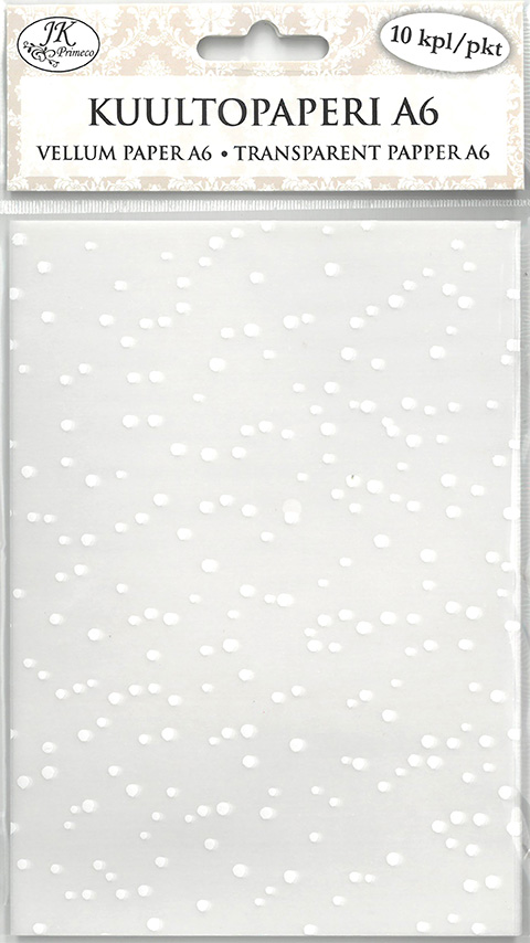 Vellum paper A6 Snowfall 10pcs