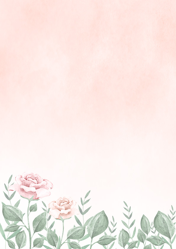 Decorative paper A4 Rosa light pink 5pcs