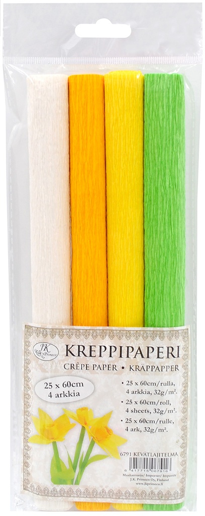 Crepe paper spring assortment 4 rolls