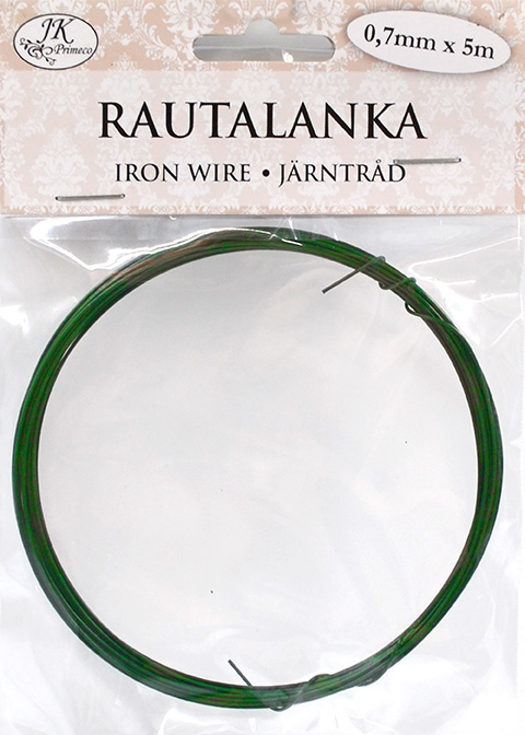 Iron wire 0.7mm x 5m green