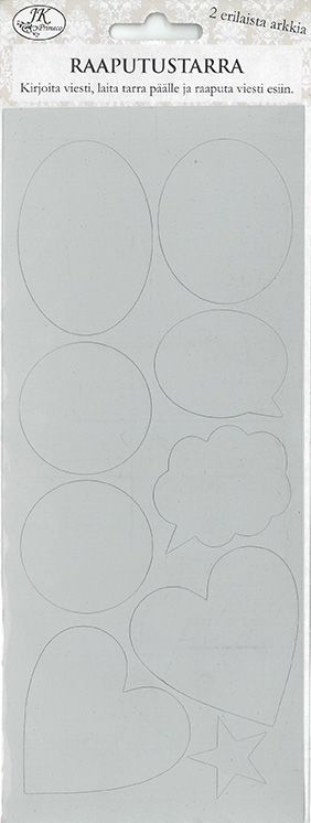 Scratch off sticker 2 sheets