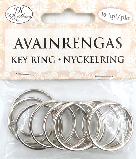 Key ring 2.5cm 10pcs