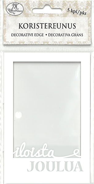 Decorative edge Iloista joulua valkoinen 5pcs