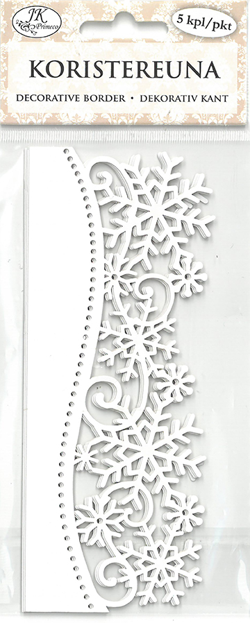 Decorative border Snowflake white 5pcs