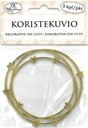Decorative die cut Star wreath gold foil 5pcs