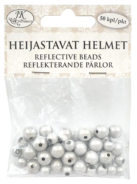 Reflective beads assortment 50pcs