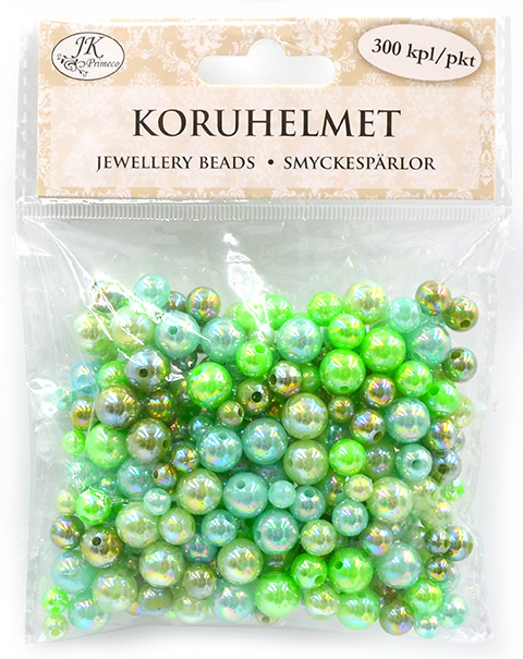 Jewellery beads green 300pcs
