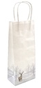Bottle paper bag Winter forest