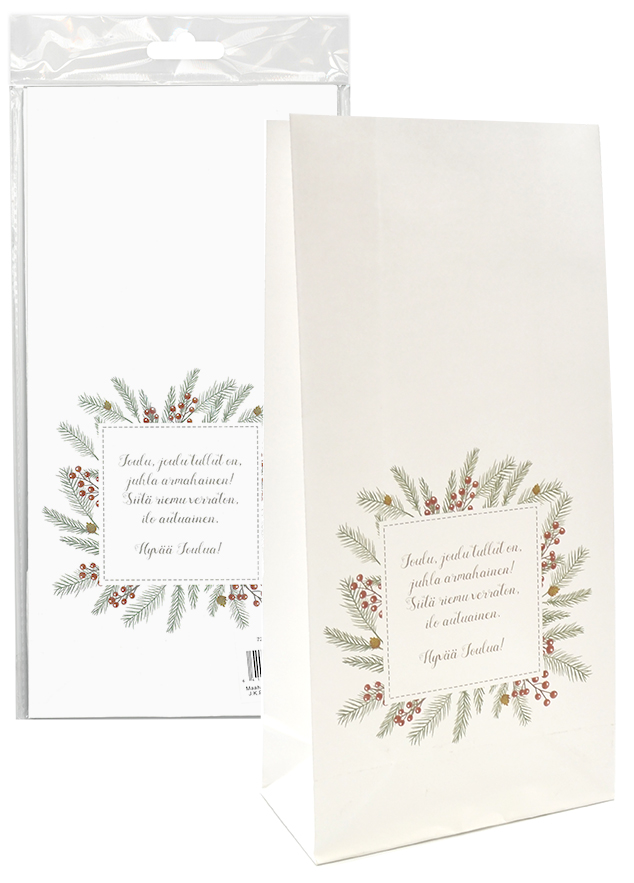 Paper bag Havut ja teksti 5pcs