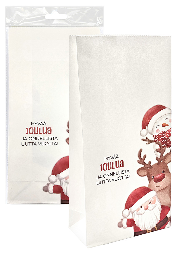 Paper bag Iloiset jouluhahmot 5pcs
