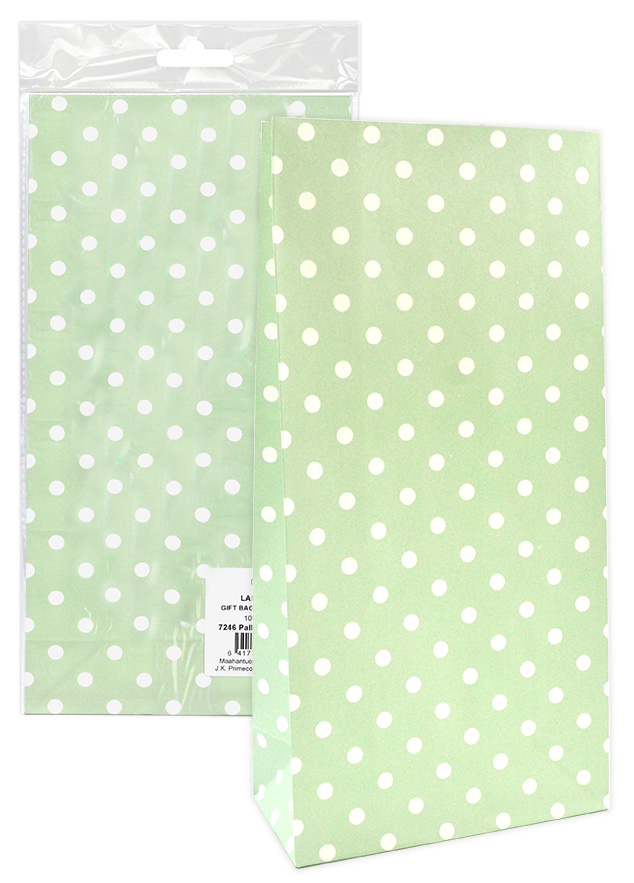 Paper bag Ball light green 5pcs