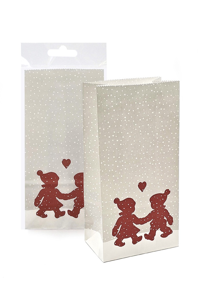 Paper bag mini Nostalgia Christmas gnomes 5pcs