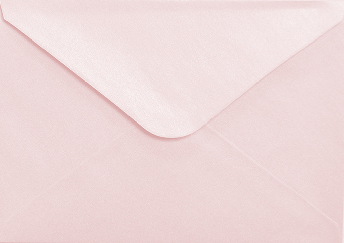 Pearlescent envelope C6 rose 10pcs