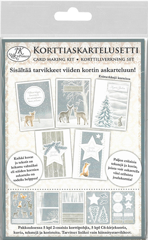 Card making kit Talvimetsä