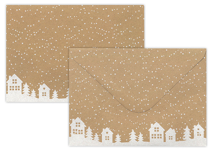 Envelope C6 Village recycled brown 10pcs